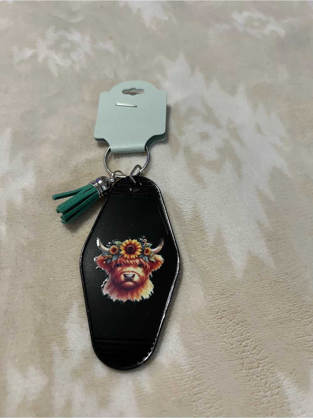 Highland Cow Keychain 🌻